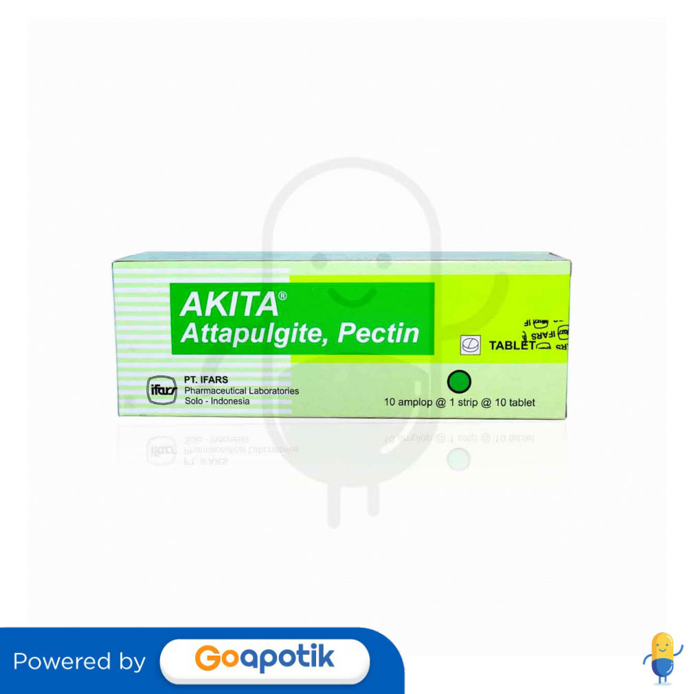 AKITA BOX 100 TABLET / OBAT DIARE - Kegunaan, Efek Samping, Dosis dan