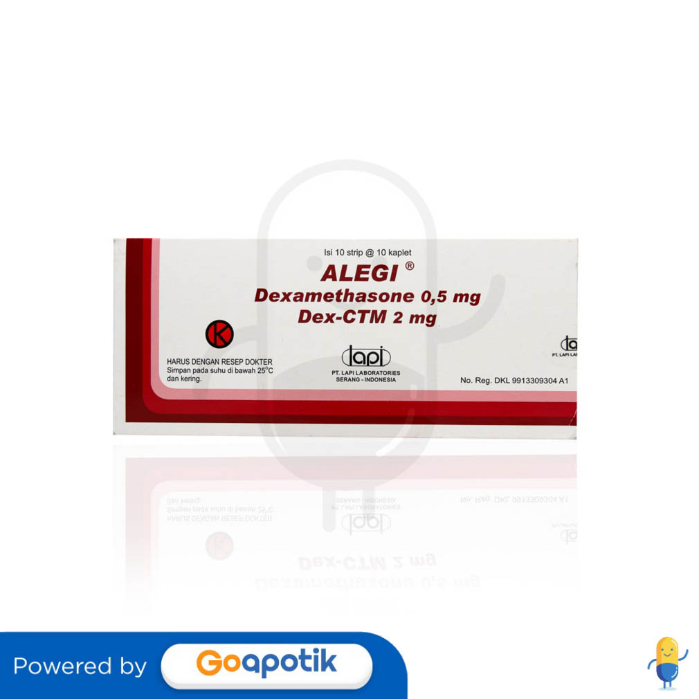 ALEGI BOX 100 KAPLET - Kegunaan, Efek Samping, Dosis dan Aturan Pakai