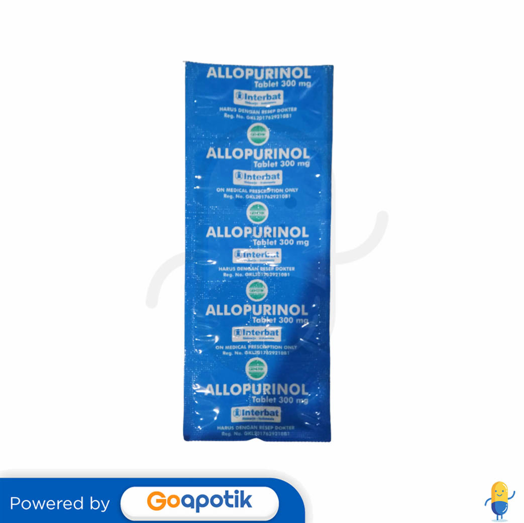 ALLOPURINOL INTERBAT 300 MG TABLET Kegunaan, Efek Samping, Dosis dan