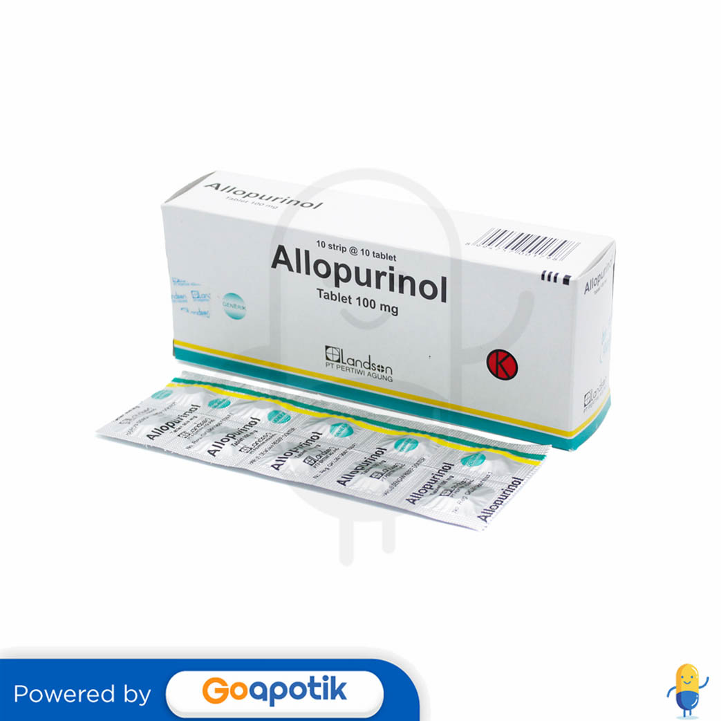 Allopurinol Landson 100 Mg Tablet Kegunaan Efek Samping Dosis Dan Aturan Pakai 1968