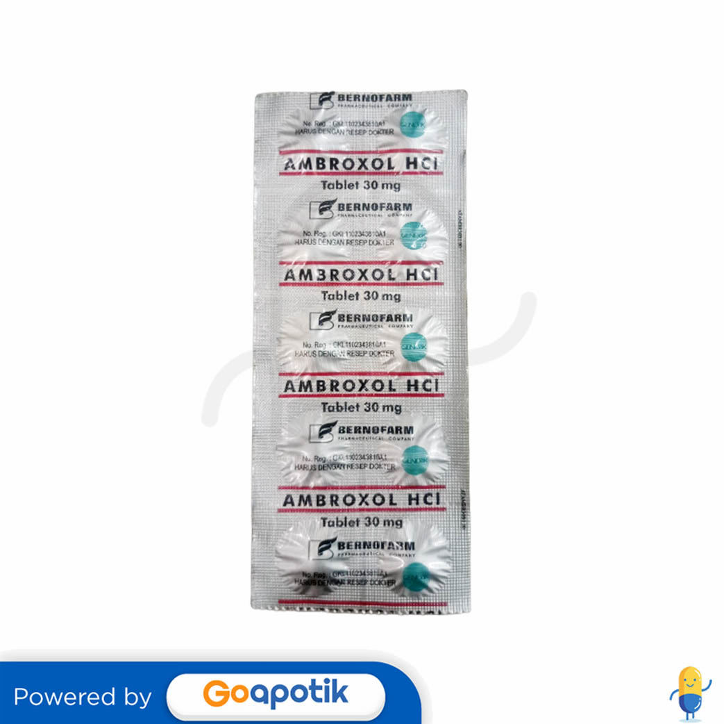 AMBROXOL HCL BERNOFARM 30 MG STRIP 10 TABLET - Kegunaan, Efek Samping ...