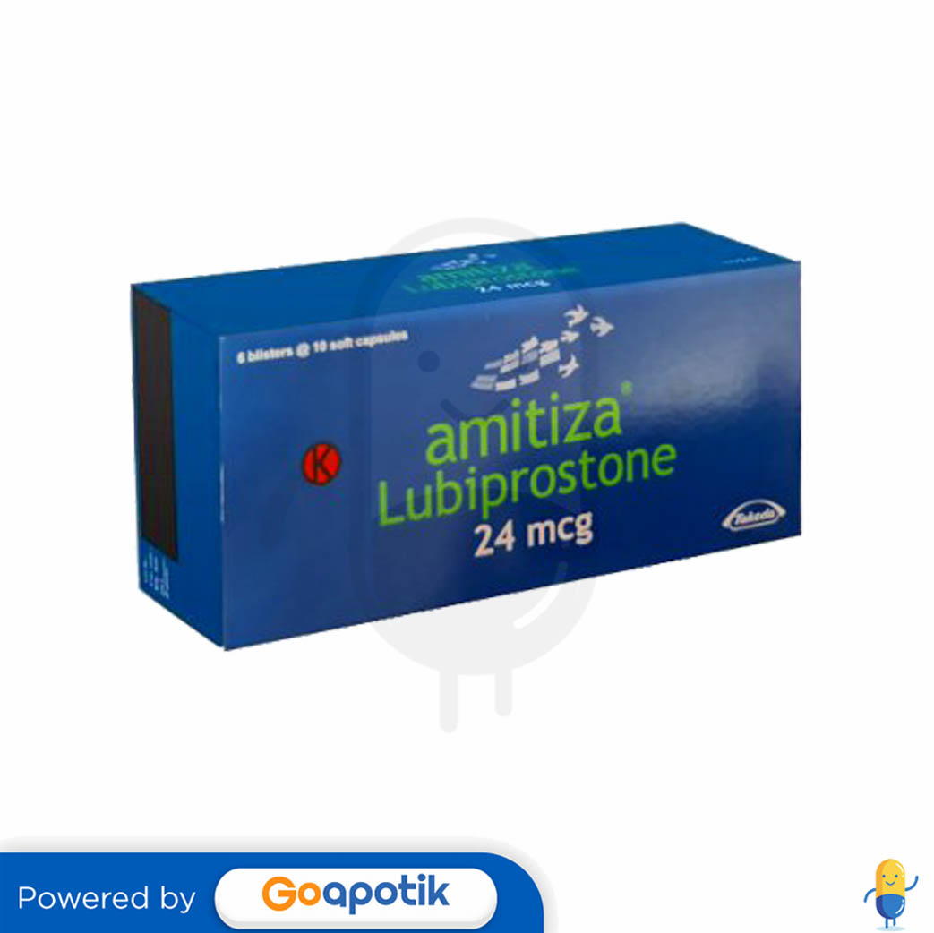 AMITIZA 24 MCG BOX 60 KAPSUL Kegunaan, Efek Samping, Dosis dan Aturan