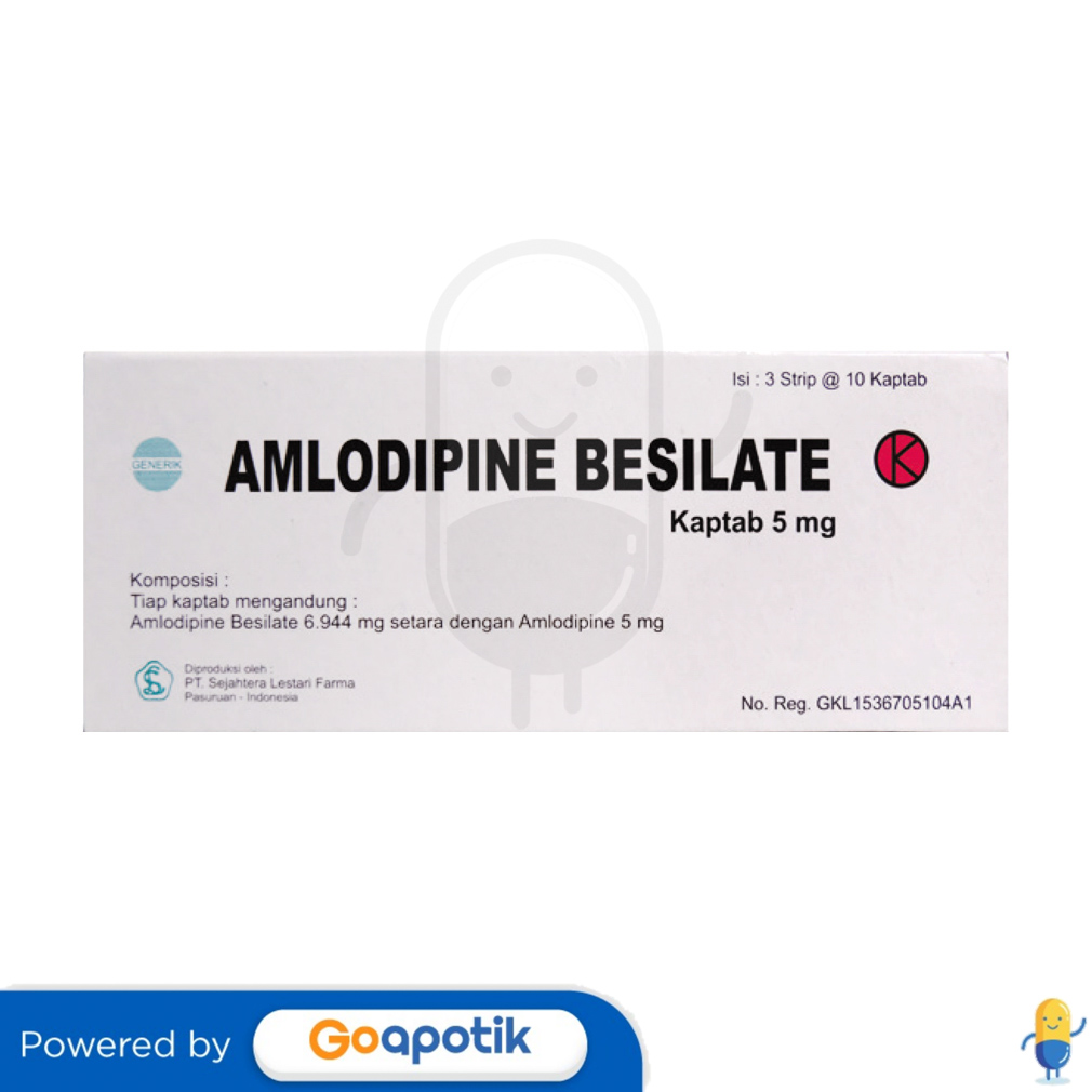 Ulasan Produk Amlodipine Besilate Sejahtera Lestari Farma 5 Mg Box 30 Tablet