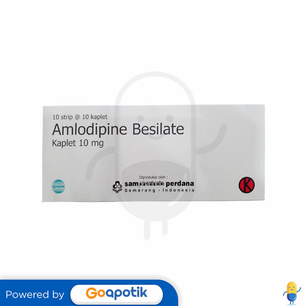 Amlodipine Besylate Sampharindo 10 Mg Box 100 Tablet Kegunaan Efek