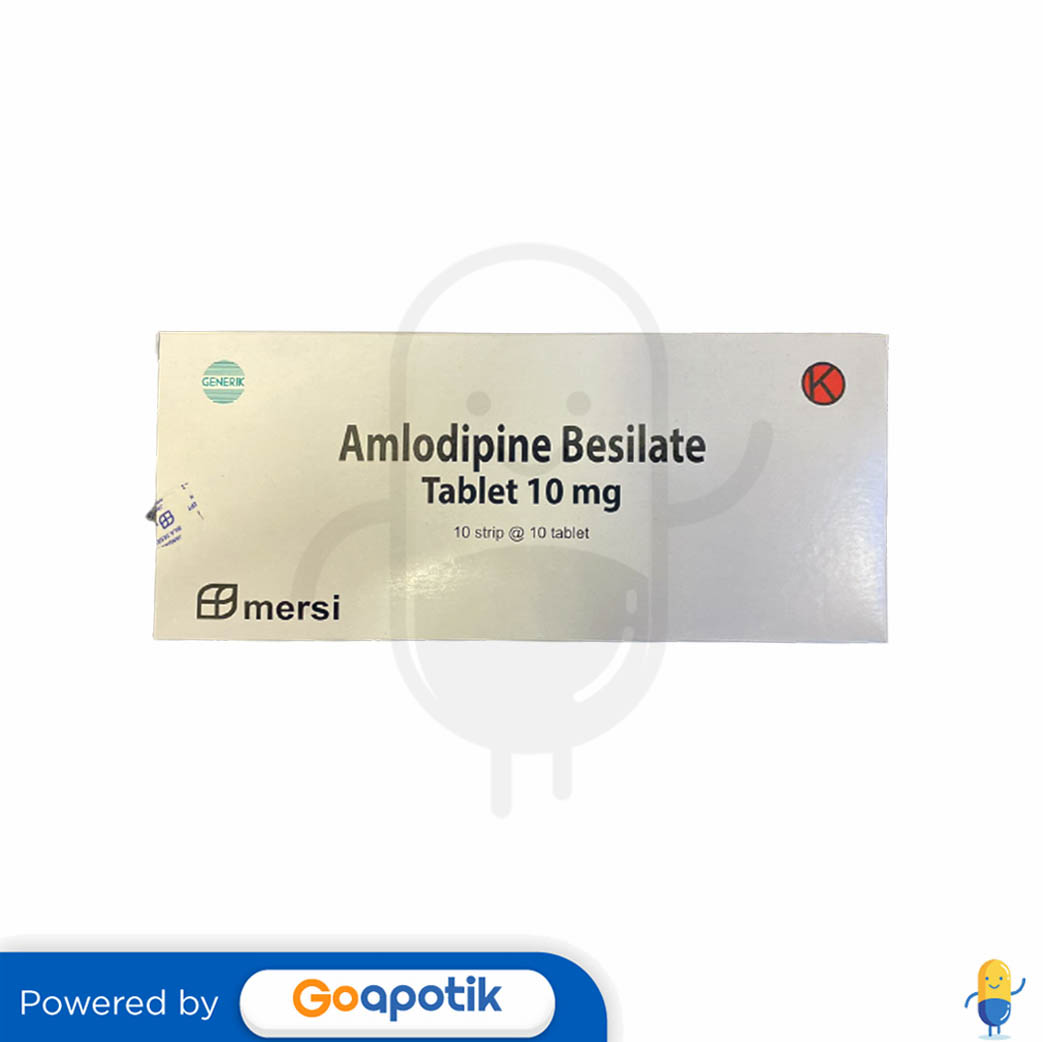 Amlodipine Mersi 10 Mg Box 100 Tablet Kegunaan Efek Samping Dosis