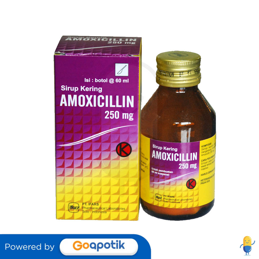 AMOXICILLIN IFARS 250 MG 5 ML DRY SYRUP 60 ML Kegunaan Efek Samping 