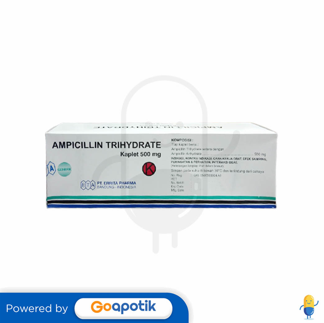 Daftar Penjual Untuk Produk AMPICILLIN TRIHYDRATE ERRITA 500 MG BOX 100 KAPLET