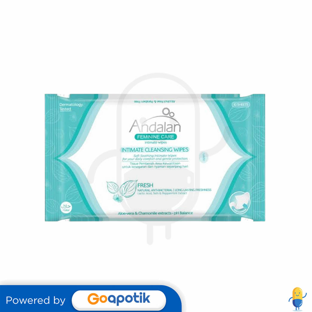 ANDALAN FEMININE CARE INTIMATE CLEANSING WIPES PACK 10 PCS Kegunaan