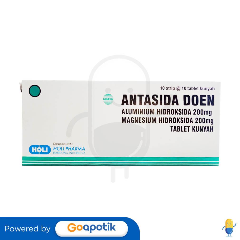 Antasida Doen Holi Box Tablet Kegunaan Efek Samping Dosis Dan Aturan Pakai