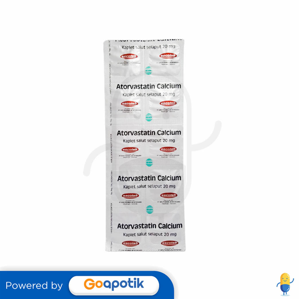 Atorvastatin Calcium Dipa Mg Strip Kaplet Kegunaan Efek