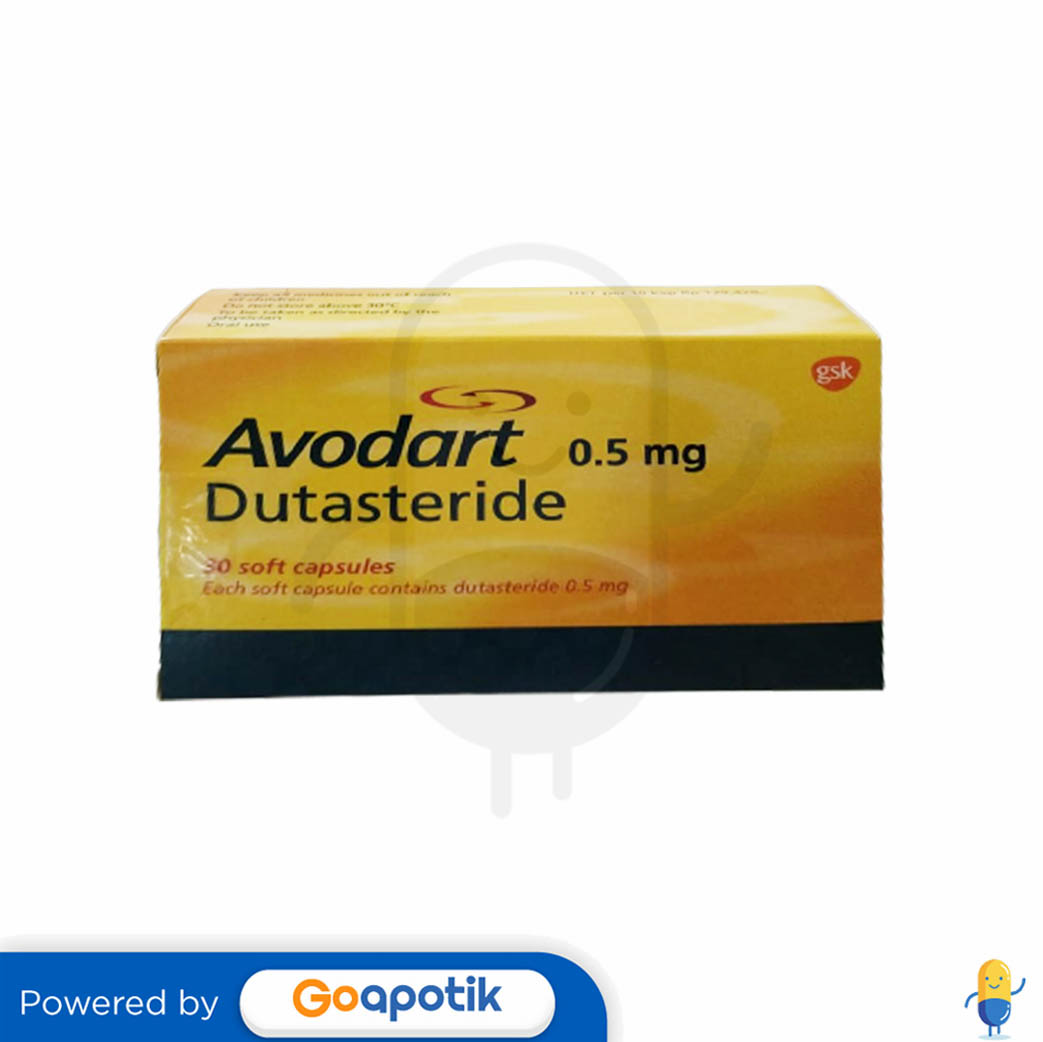 AVODART 0.5 MG BOX 30 KAPSUL - Kegunaan, Efek Samping, Dosis dan Aturan