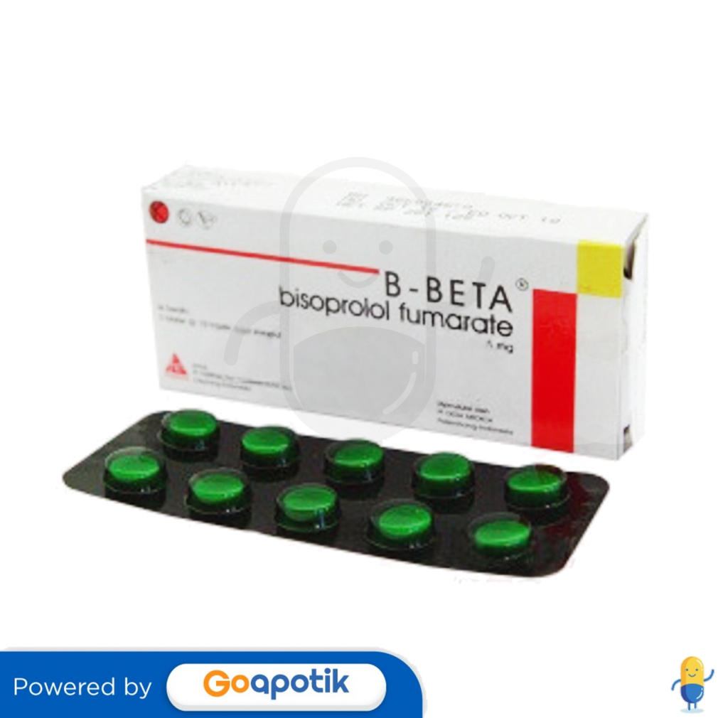 B-BETA 5 MG BOX 30 TABLET - Kegunaan, Efek Samping, Dosis Dan Aturan Pakai