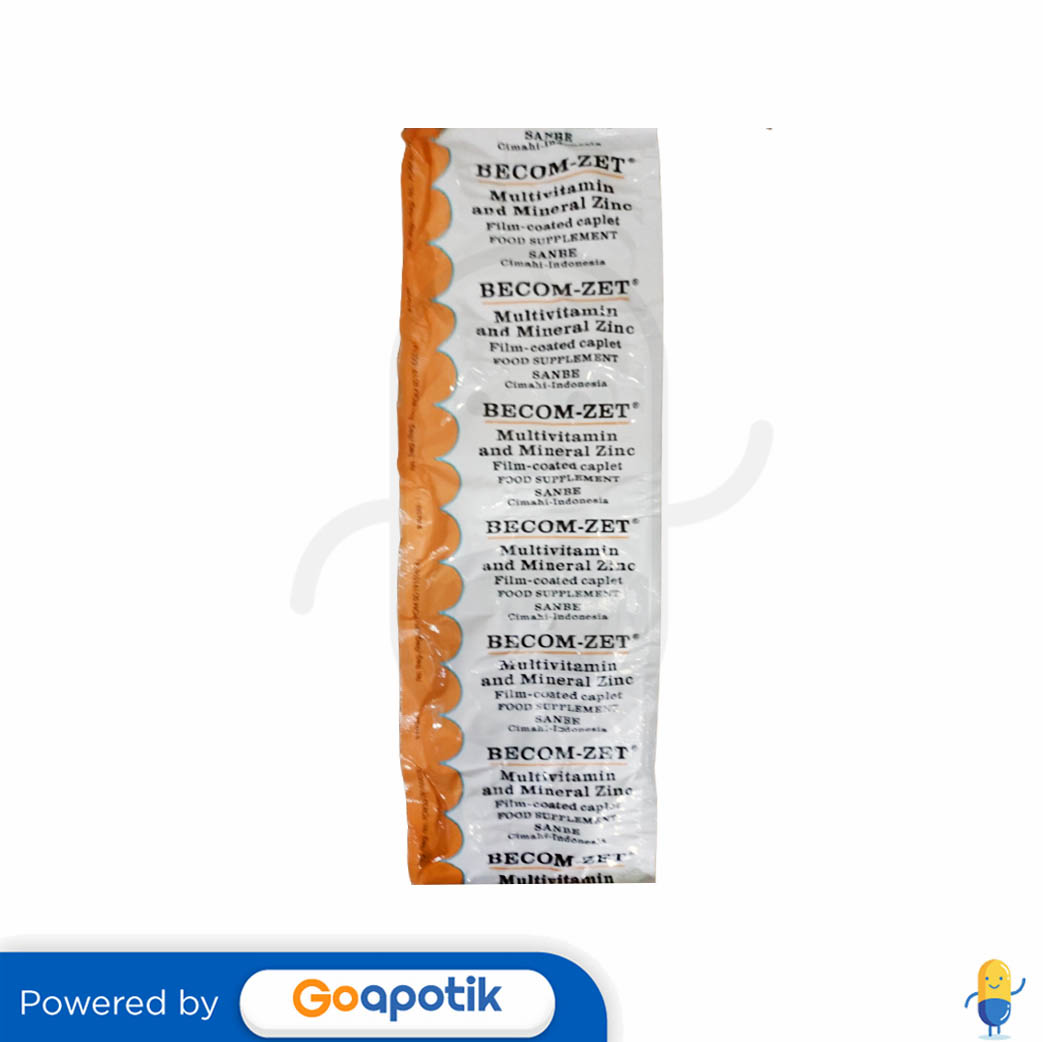 BECOM ZET STRIP 10 KAPLET Kegunaan Efek Samping Dosis Dan Aturan Pakai