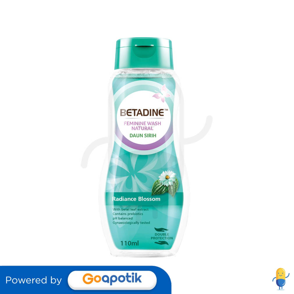 BETADINE FEMININE WASH NATURAL DAUN SIRIH RADIANCE BLOSSOM 110 ML