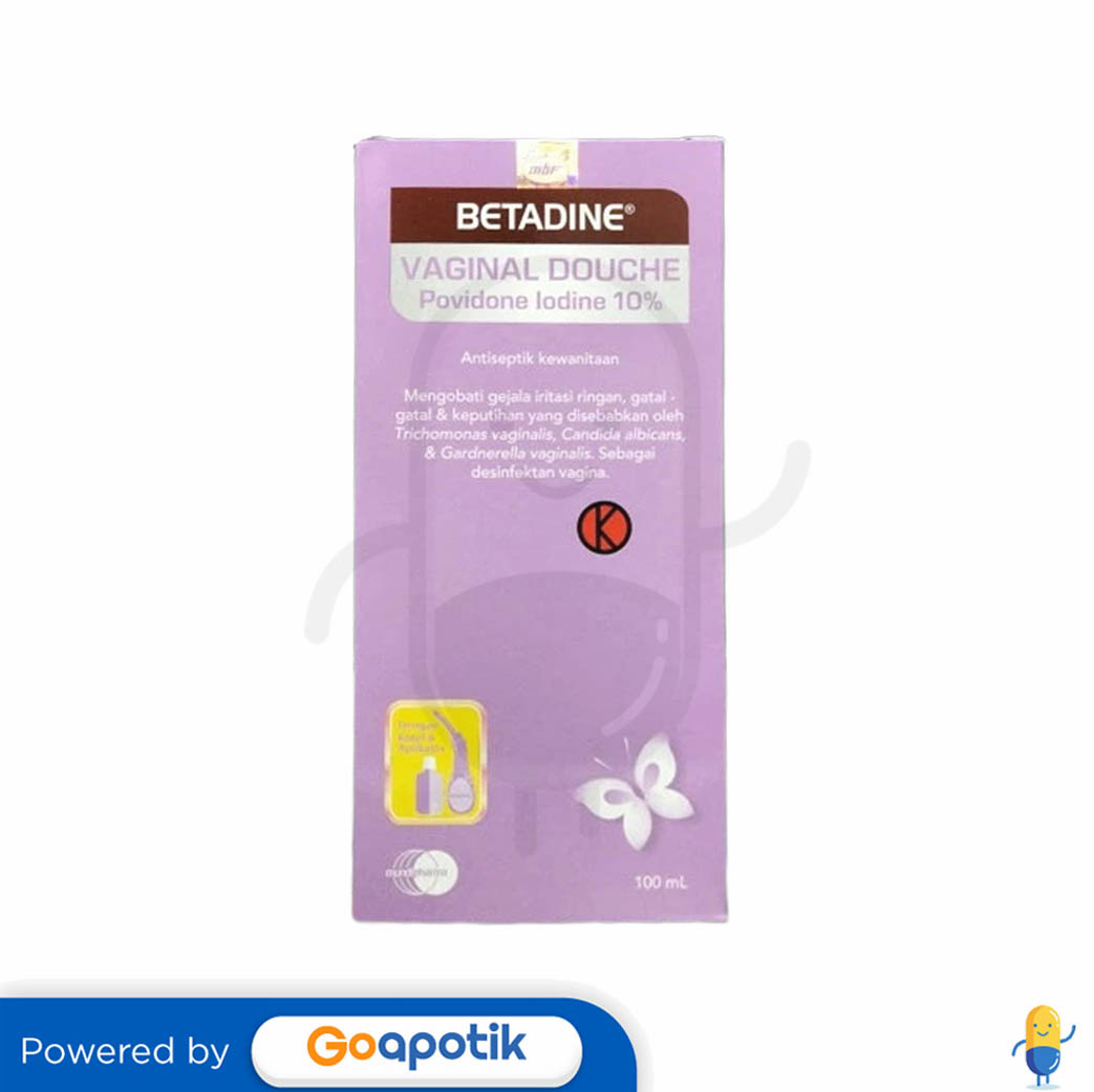 BETADINE VAGINAL DOUCHE 100 ML DENGAN APLIKATOR Kegunaan, Efek Samping, Dosis dan Aturan Pakai