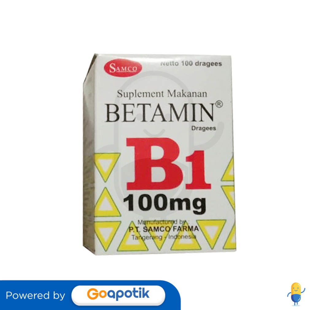 BETAMIN VITAMIN B1 100 MG BOTOL 100 TABLET Kegunaan, Efek Samping