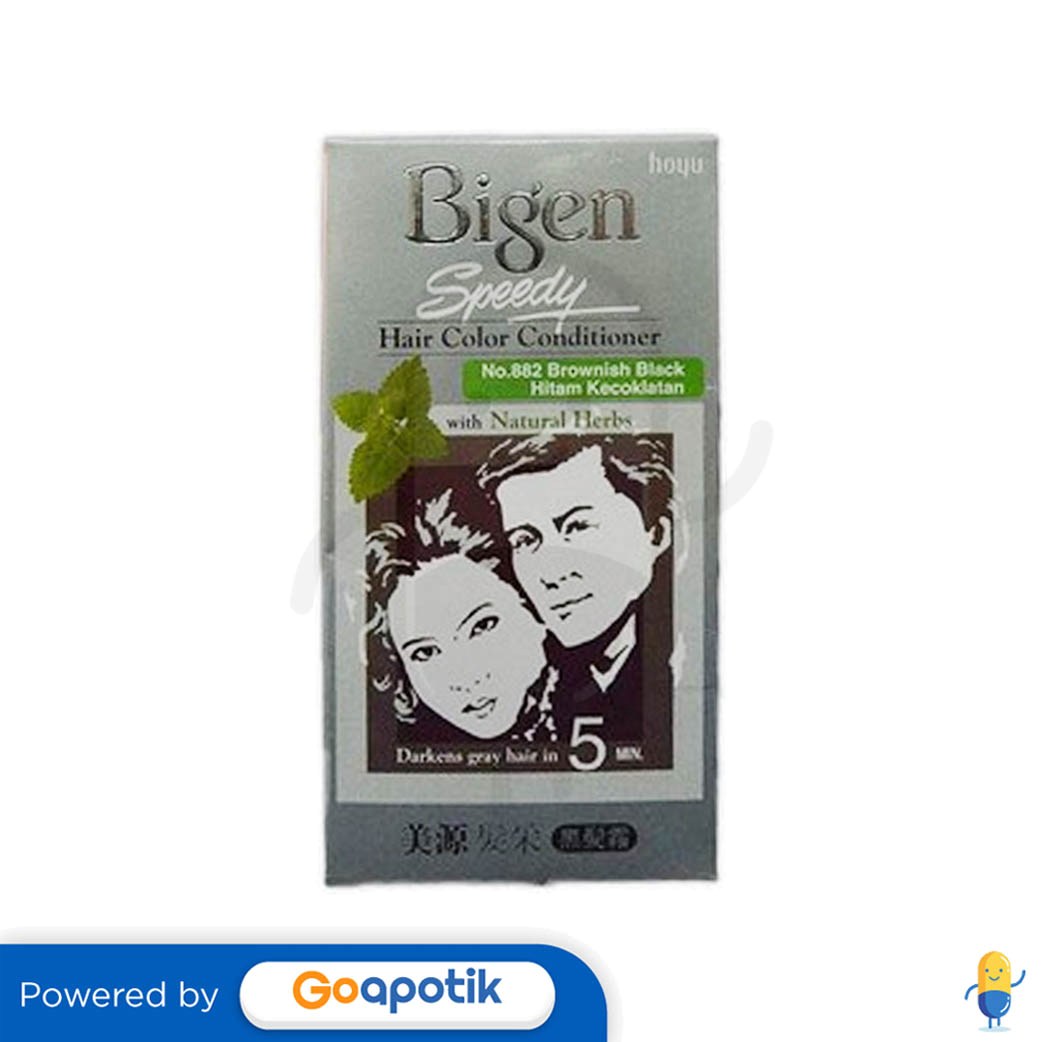 BIGEN HAIR COLOR CONDITIONER BROWNIES BLACK 882 Kegunaan, Efek Samping, Dosis dan Aturan Pakai