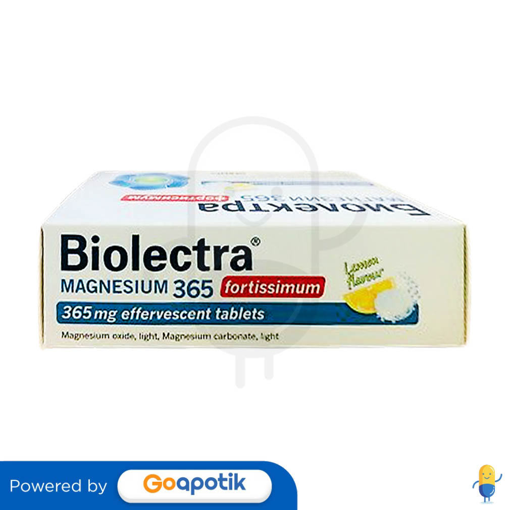 BIOLECTRA MAGNESIUM 365 FORTISIMUM BOX 20 TABLET EFFERVESCENT