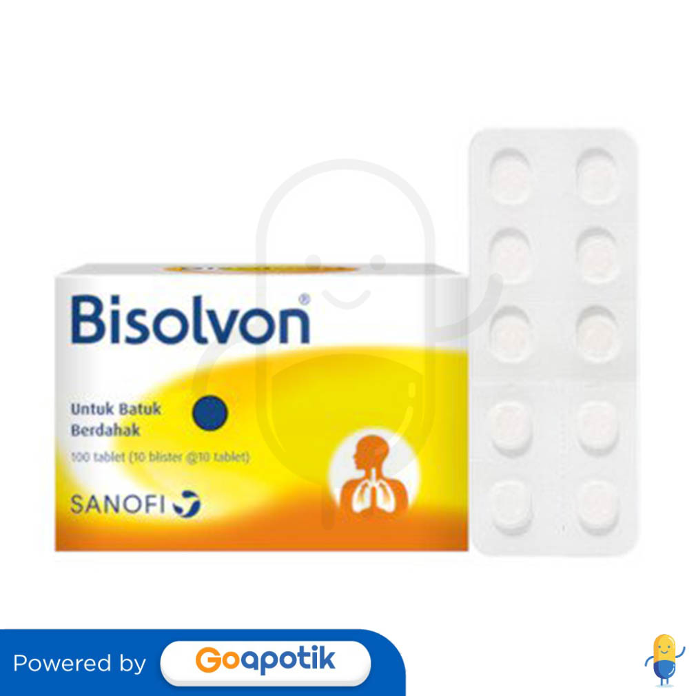 BISOLVON 8 MG BOX 100 TABLET - Kegunaan, Efek Samping, Dosis Dan Aturan ...