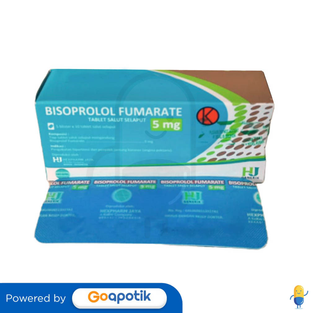 BISOPROLOL FUMARATE HEXPHARM 5 MG BOX 50 TABLET Kegunaan Efek