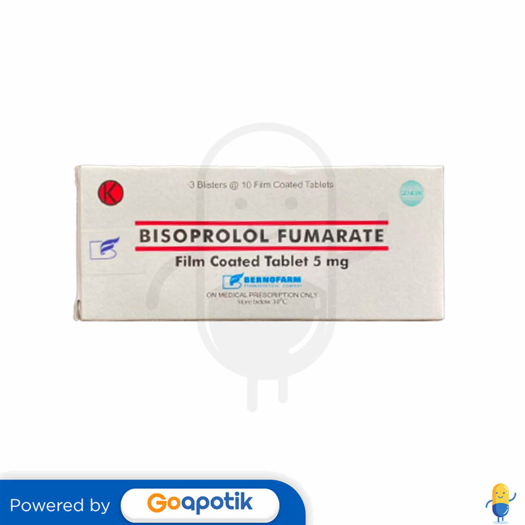 BISOPROLOL FUMARATE BERNOFARM 5 MG BOX 30 TABLET - Kegunaan, Efek ...