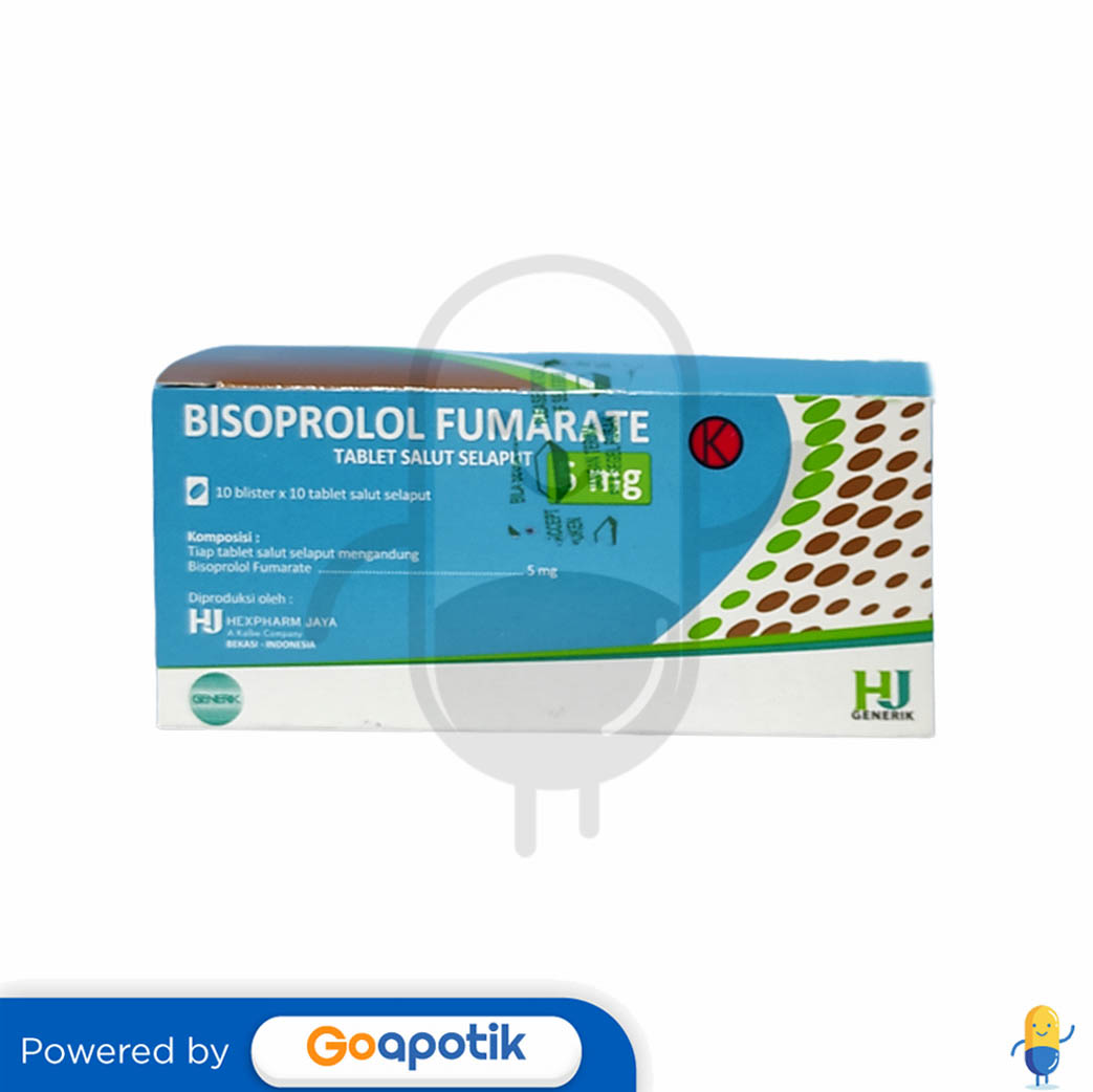 BISOPROLOL FUMARATE HEXPHARM 5 MG BOX 100 TABLET Kegunaan Efek