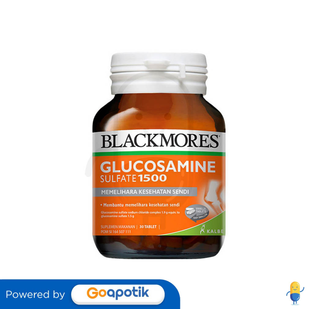 BLACKMORES GLUCOSAMINE SULFATE 1500 BOTOL 30 TABLET Kegunaan, Efek