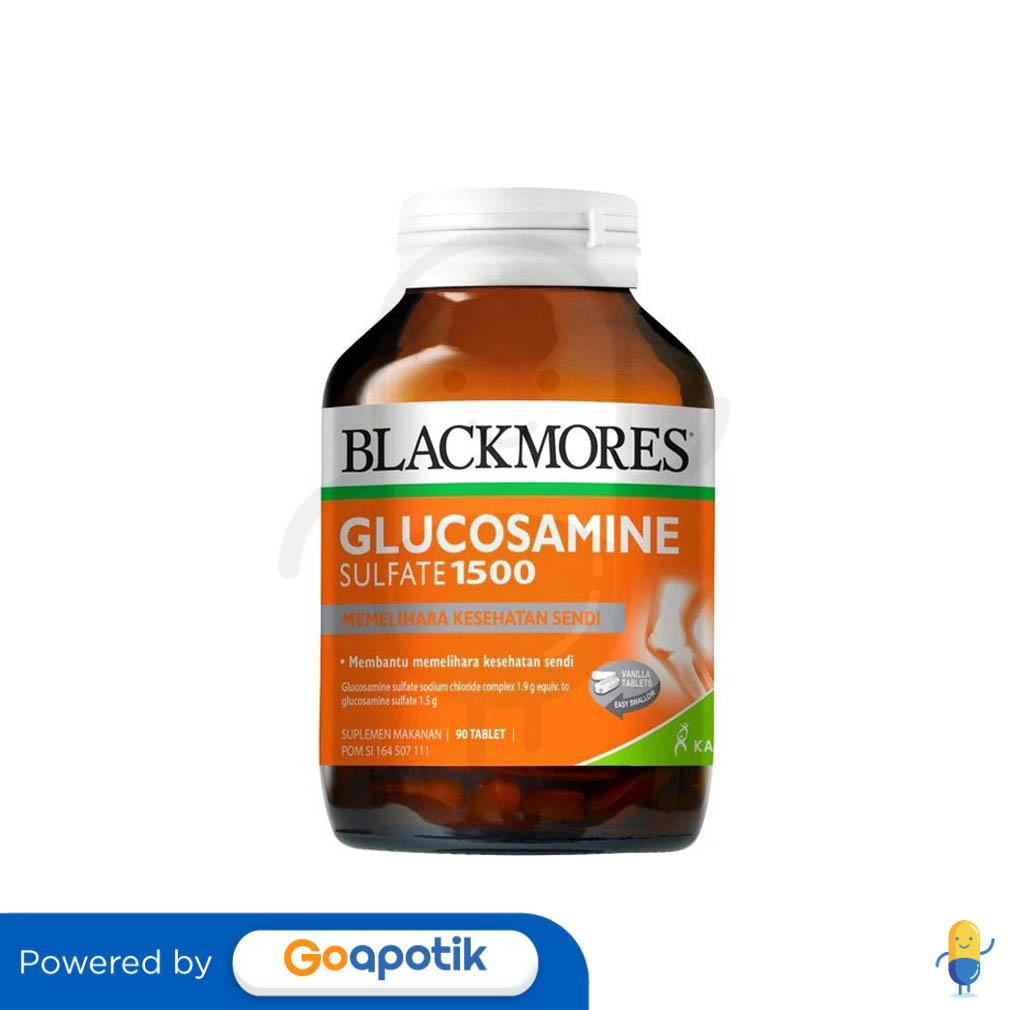 BLACKMORES GLUCOSAMINE SULFATE 1500 BOTOL 90 TABLET Kegunaan, Efek