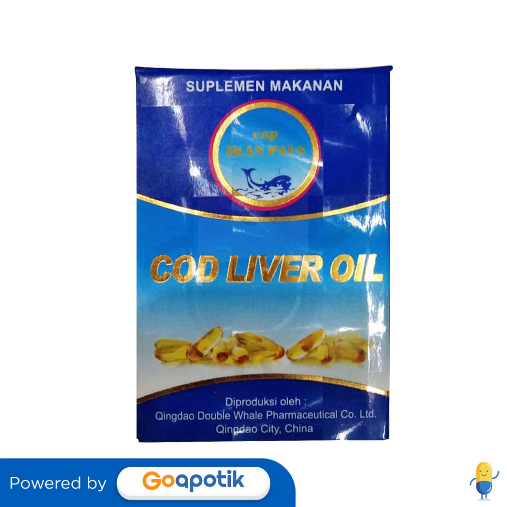 Ulasan Produk Cap Ikan Paus Cod Liver Oil Botol 100 Kapsul