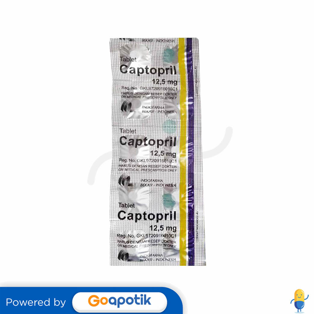 Captopril Indofarma Mg Strip Tablet Kegunaan Efek Samping Dosis Dan Aturan Pakai