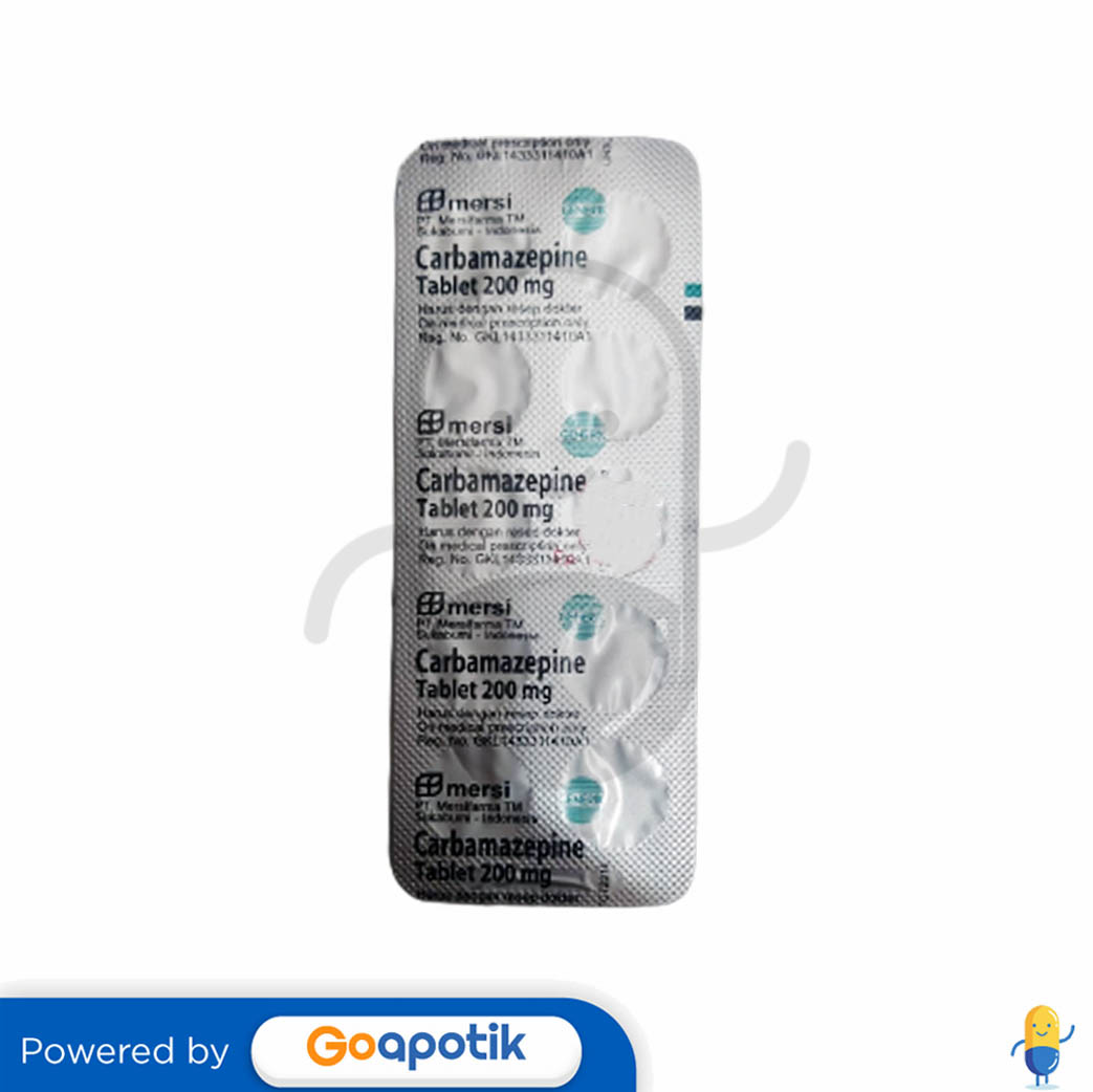 CARBAMAZEPINE MERSI 200 MG TABLET Kegunaan, Efek Samping, Dosis dan