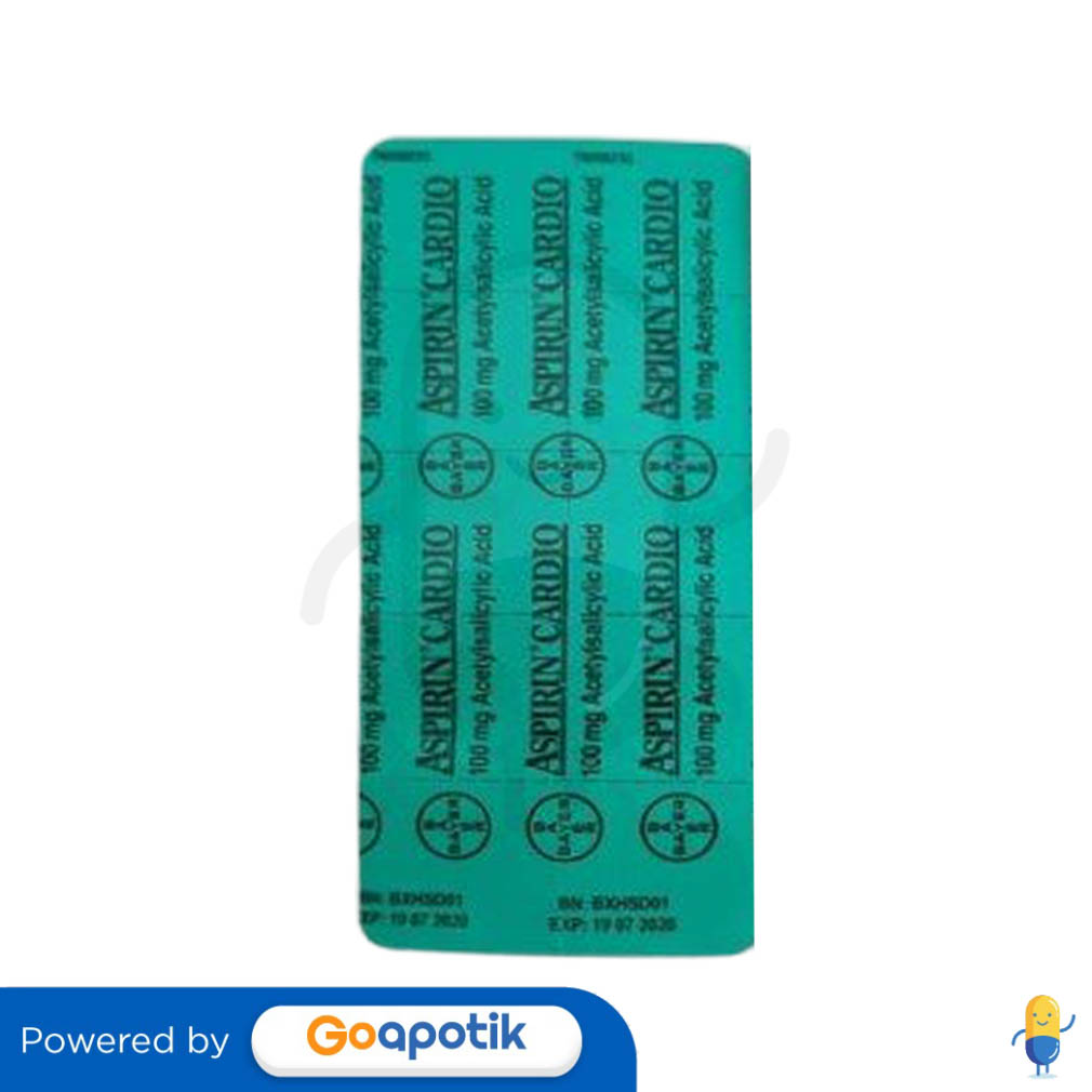 CARDIO ASPIRIN TABLET Kegunaan, Efek Samping, Dosis dan Aturan Pakai