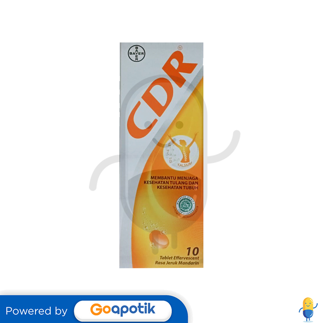 Cdr Rasa Jeruk Mandarin Tube 10 Tablet Kegunaan Efek Samping Dosis