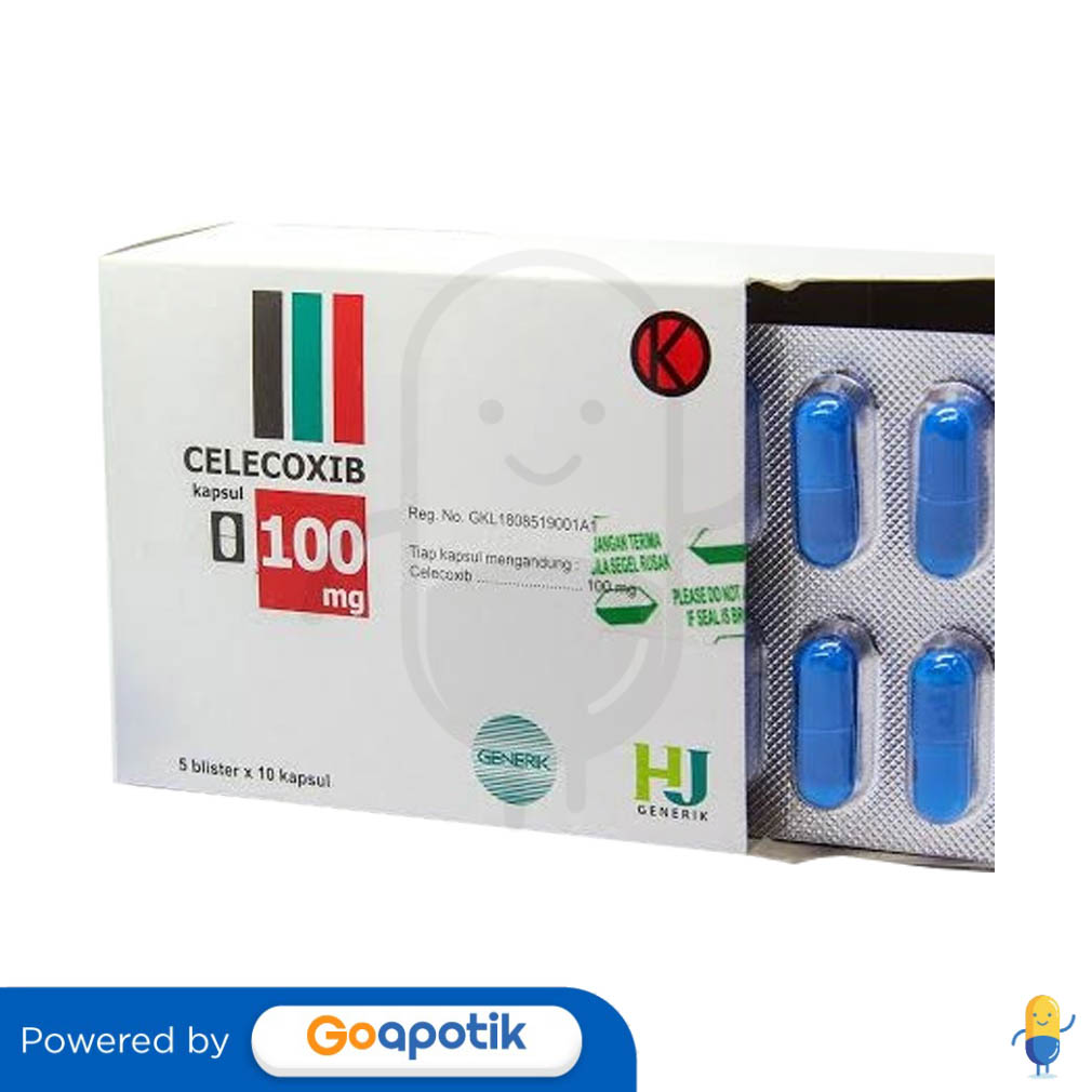 CELECOXIB HEXPHARM 100 MG BOX 50 KAPSUL Kegunaan Efek Samping Dosis