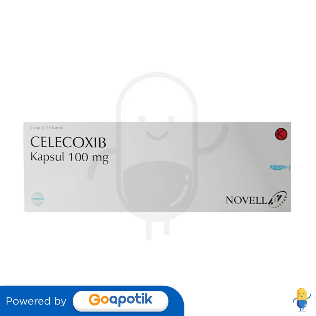 CELECOXIB NOVELL 100 MG BOX 30 KAPSUL Kegunaan, Efek Samping, Dosis dan Aturan Pakai