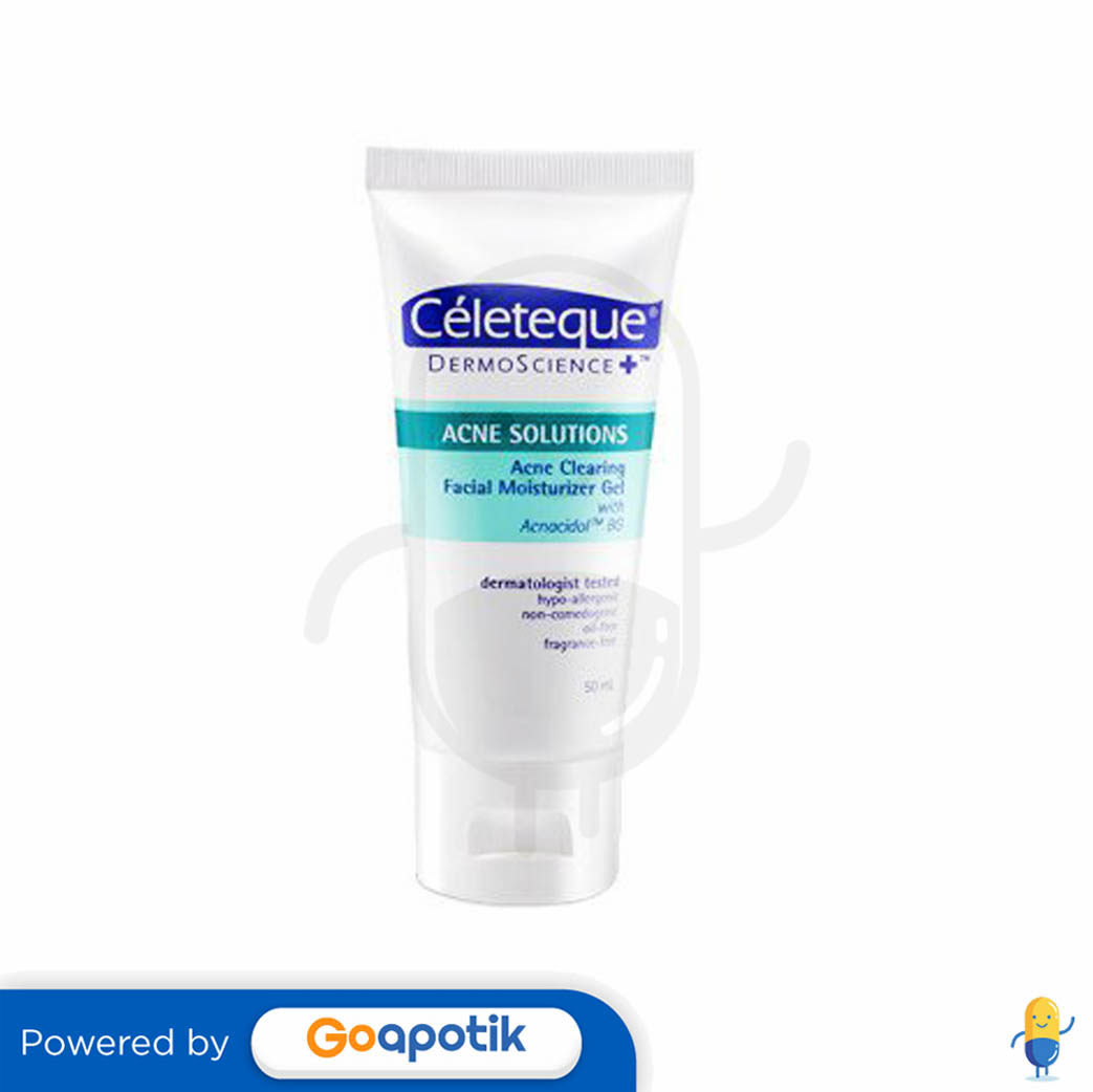 CELETEQUE ACNE SOLUTIONS FACIAL MOISTURIZER GEL 50 ML TUBE Kegunaan