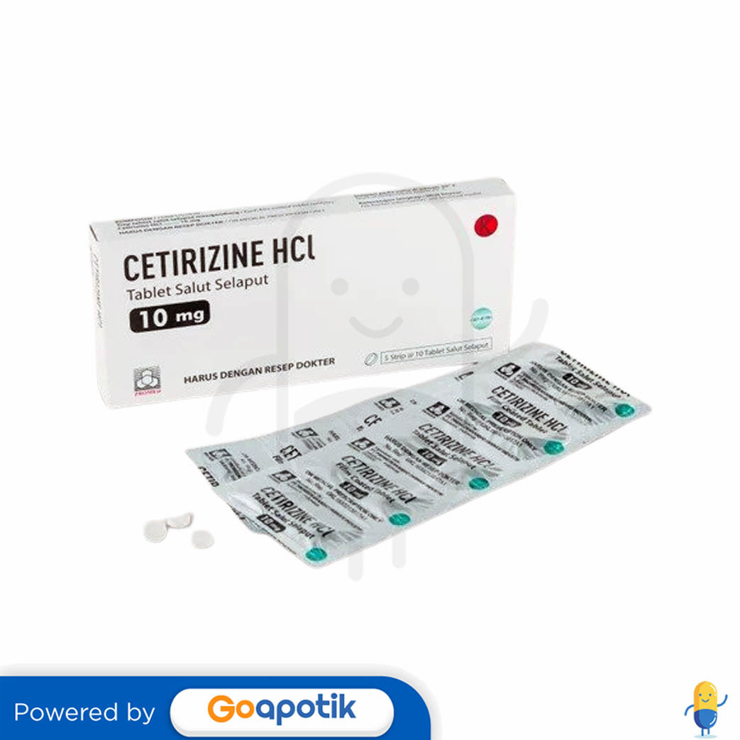 Cetirizine Hcl Promed 10 Mg Box 100 Tablet Kegunaan Efek Samping Dosis Dan Aturan Pakai 8647