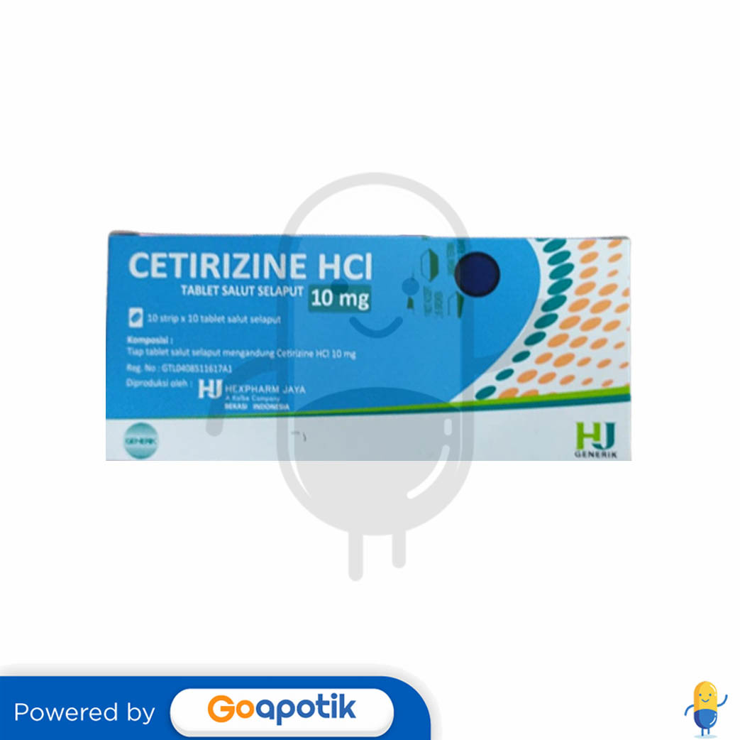 Cetirizine Hexpharm Mg Box Tablet Kegunaan Efek Samping