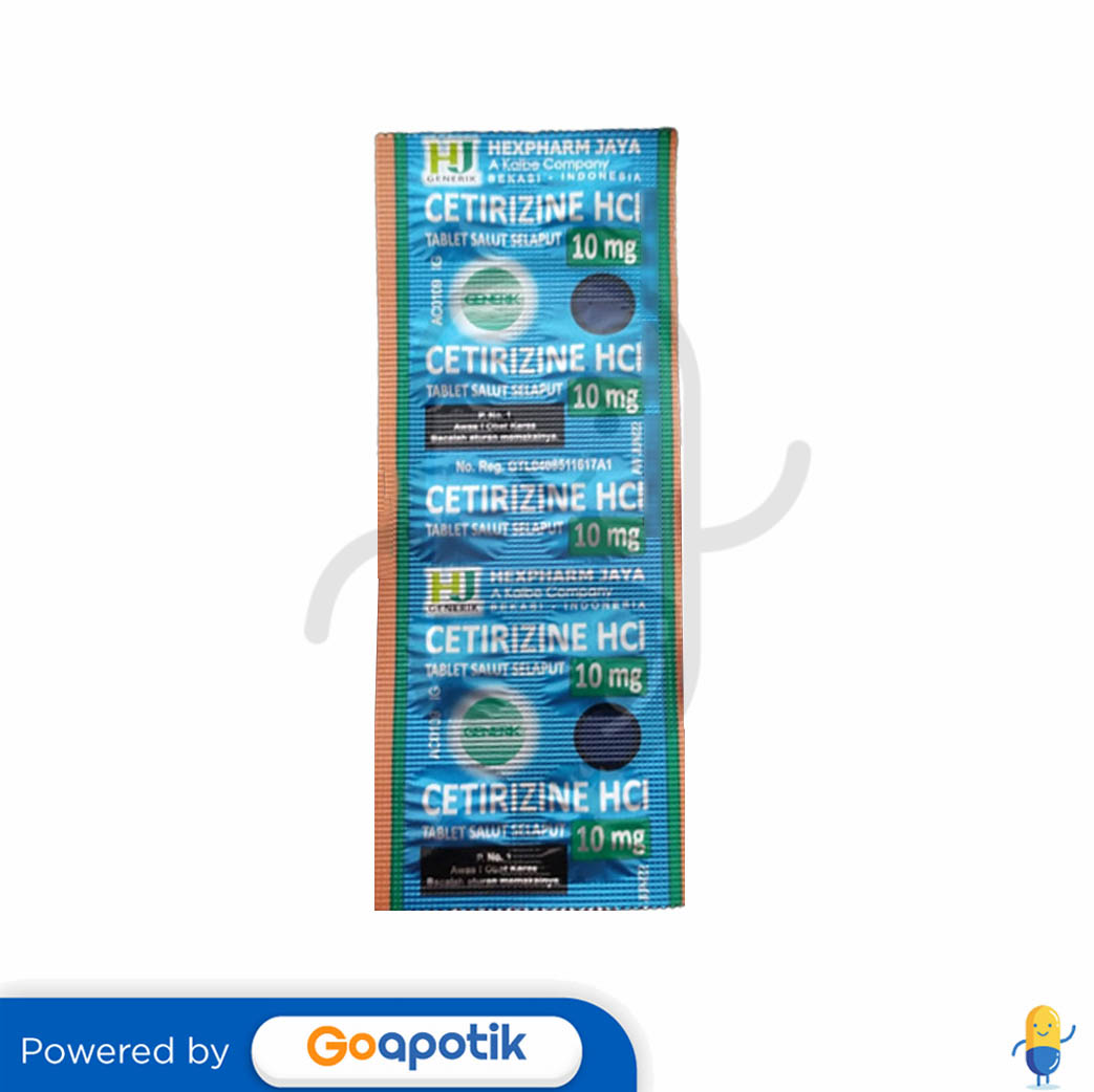 Daftar Penjual Untuk Produk CETIRIZINE HEXPHARM 10 MG STRIP 10 TABLET