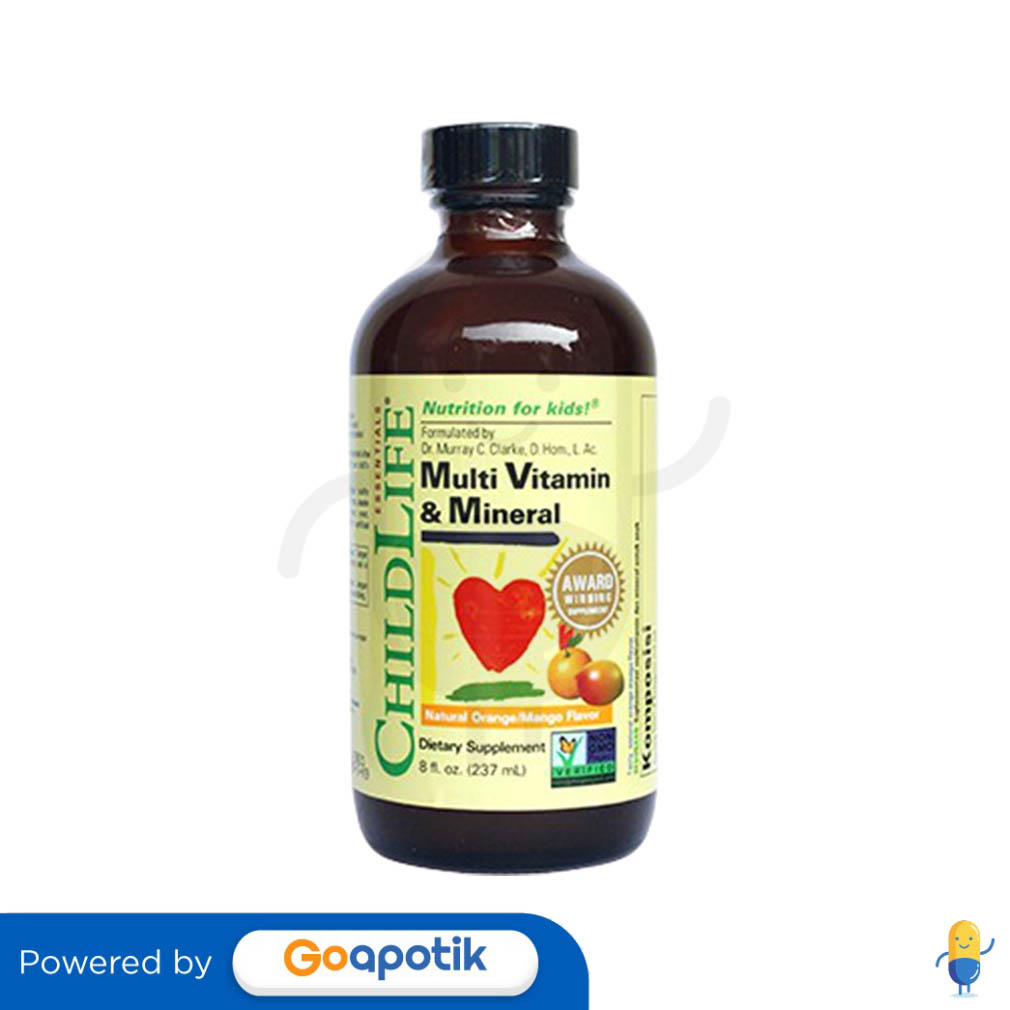 CHILDLIFE MULTIVITAMIN DAN MINERAL 237 ML BOTOL Kegunaan, Efek