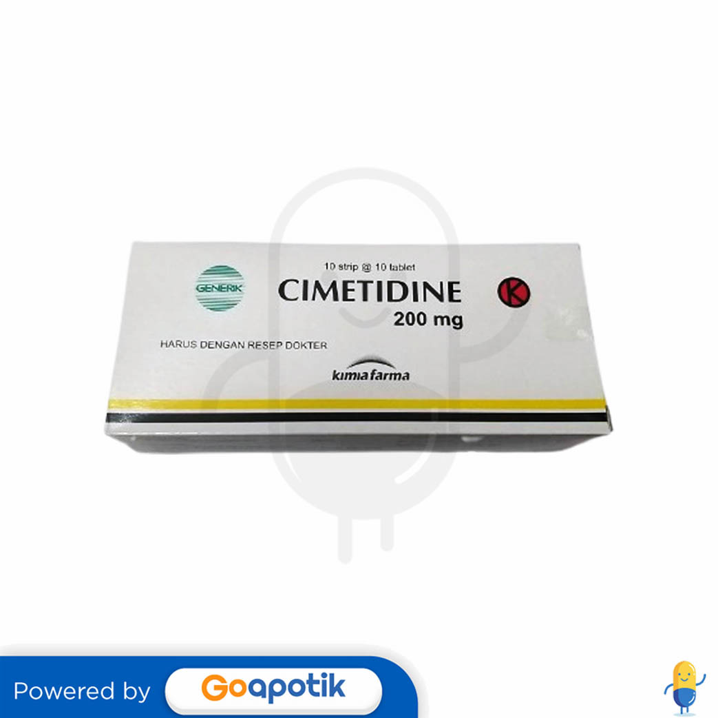 CIMETIDINE KIMIA FARMA 200 MG BOX 100 TABLET Kegunaan, Efek Samping