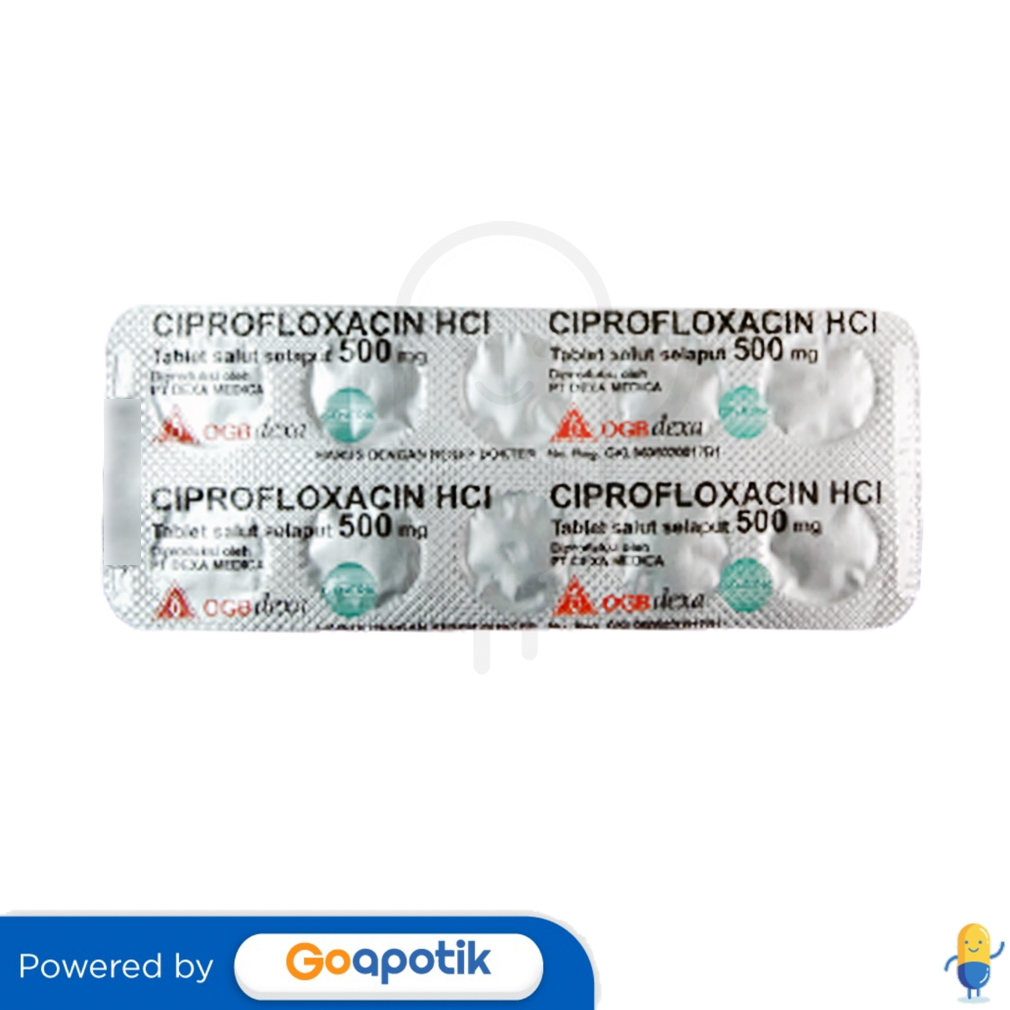 Ciprofloxacin Hcl Ogb Dexa Medica Mg Strip Tablet Kegunaan