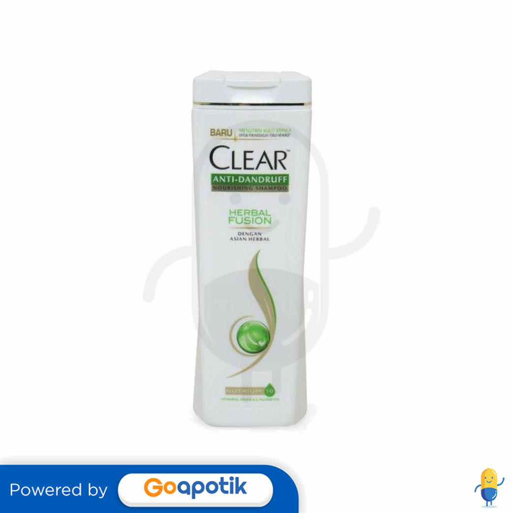 Clear Shampoo Anti Dandruff Herbal Fusion 170 Ml Botol Kegunaan Efek