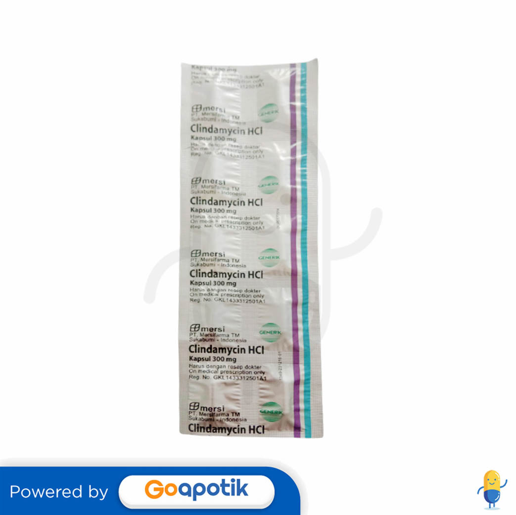 Clindamycin Hcl Mersifarma 300 Mg Strip 10 Kapsul Kegunaan Efek