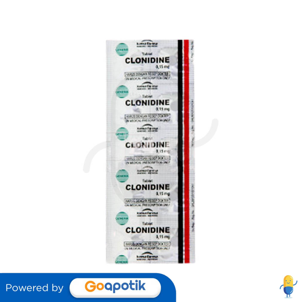 Clonidine kimia farma 0 15 mg tablet kegunaan efek samping dosis