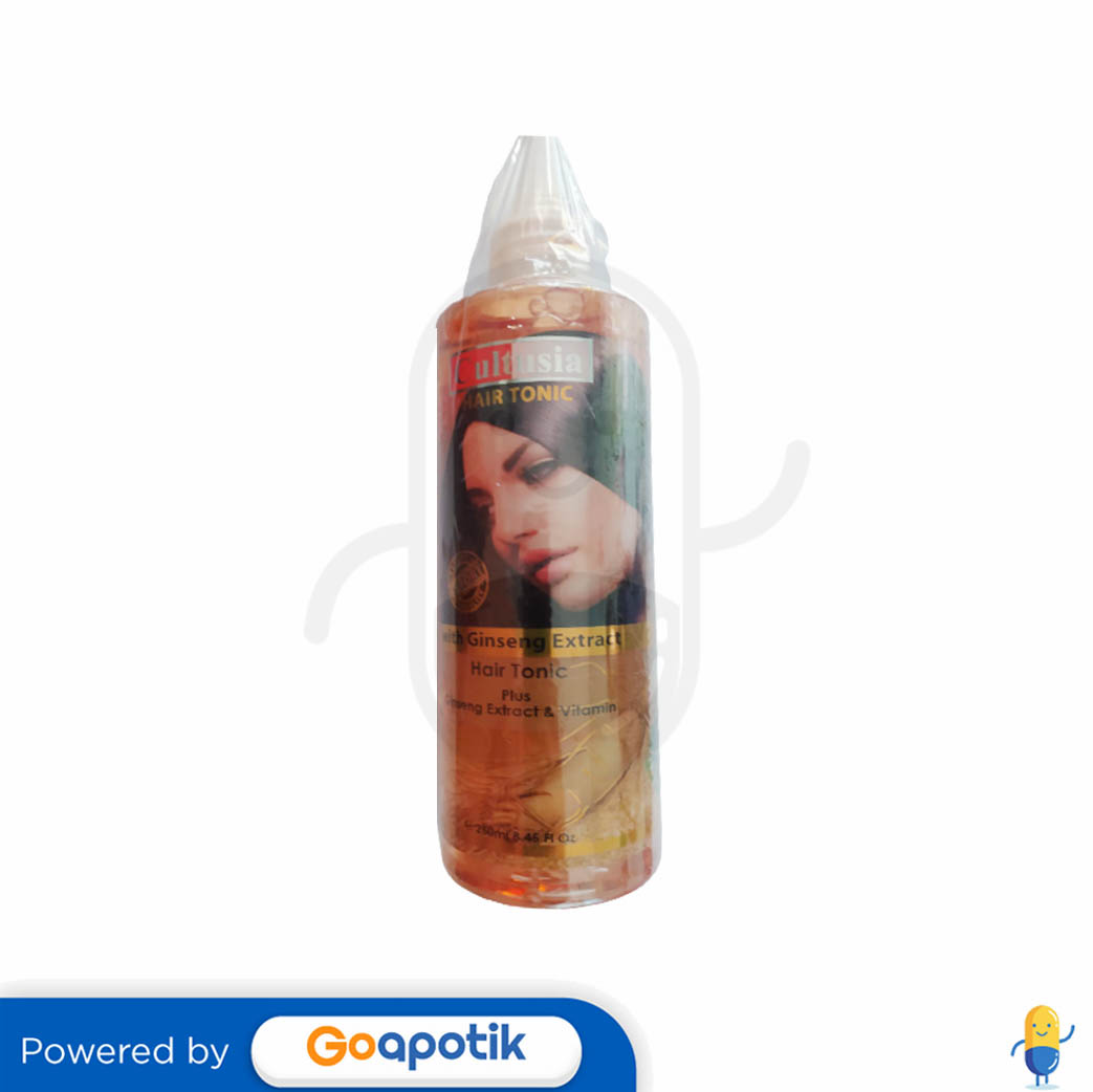 CULTUSIA HAIR TONIC WITH GINSENG EXTRACT 250 ML BOTOL Kegunaan, Efek