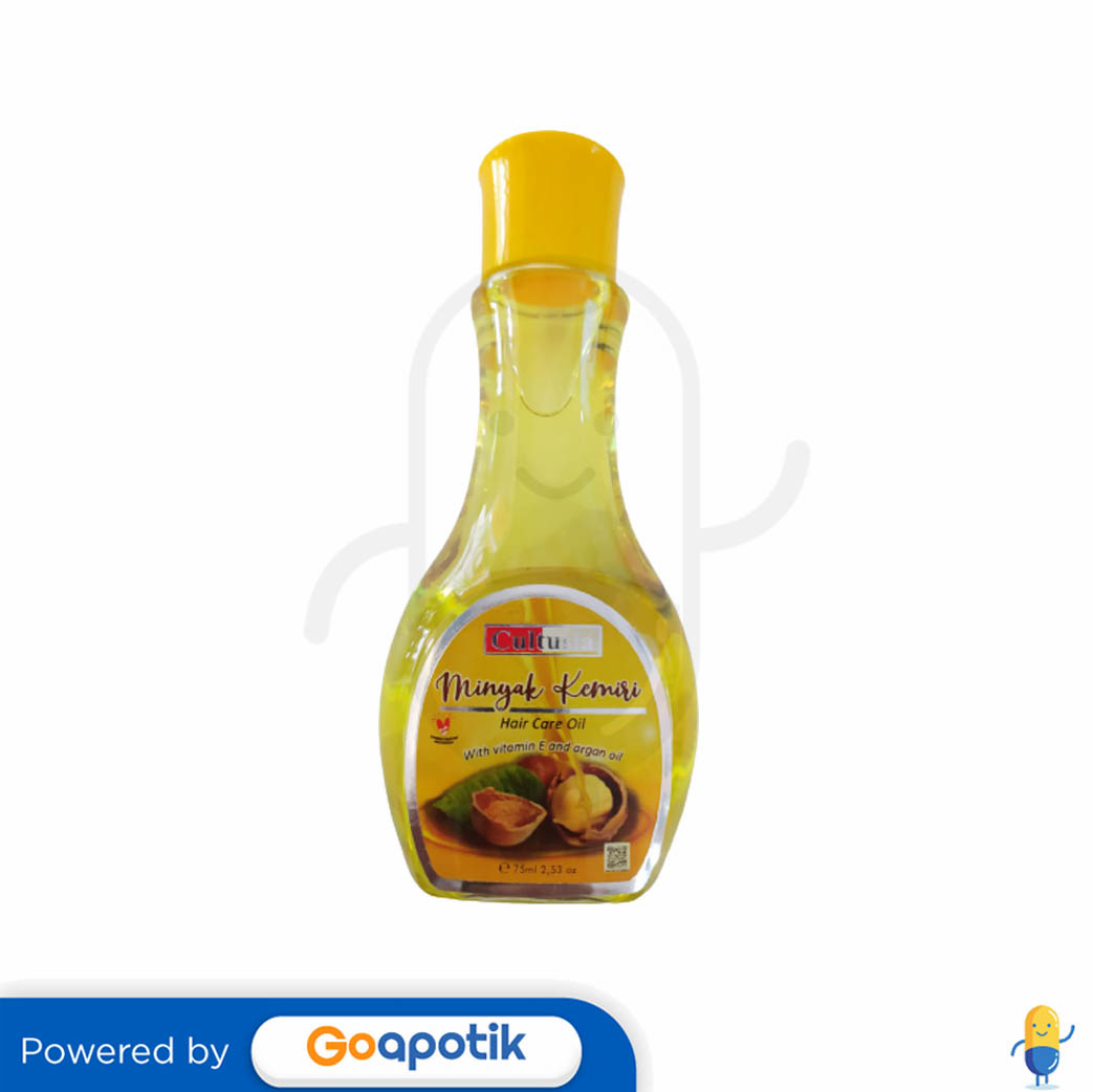 CULTUSIA MINYAK KEMIRI WITH VIT E AND ARGAN OIL 75 ML - Kegunaan, Efek ...