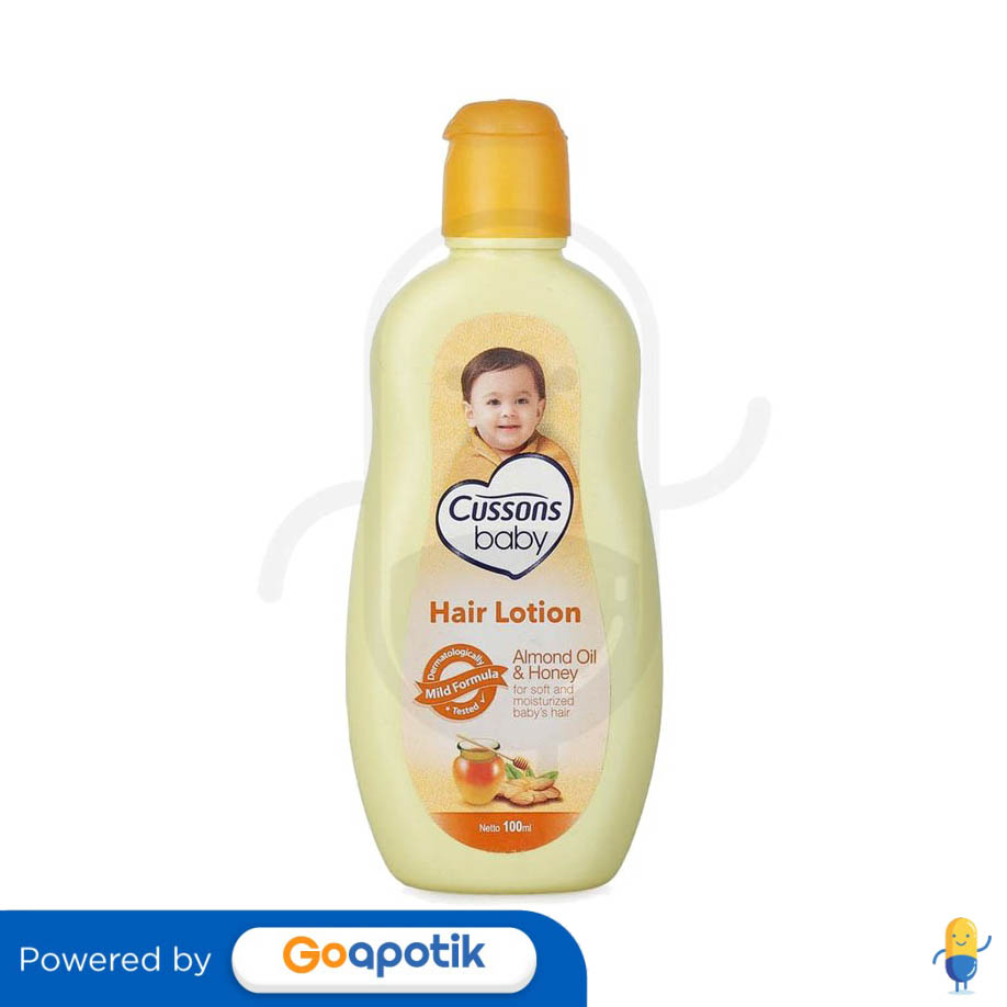 CUSSONS BABY HAIR LOTION NATURAL ALMOND OIL & HONEY 100 ML Kegunaan