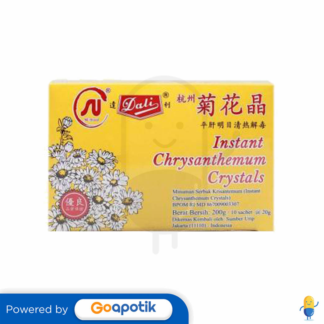 DALI INSTANT CHRYSANTHEMUM CRYSTALS 20 GRAM BOX 10 SACHET Kegunaan