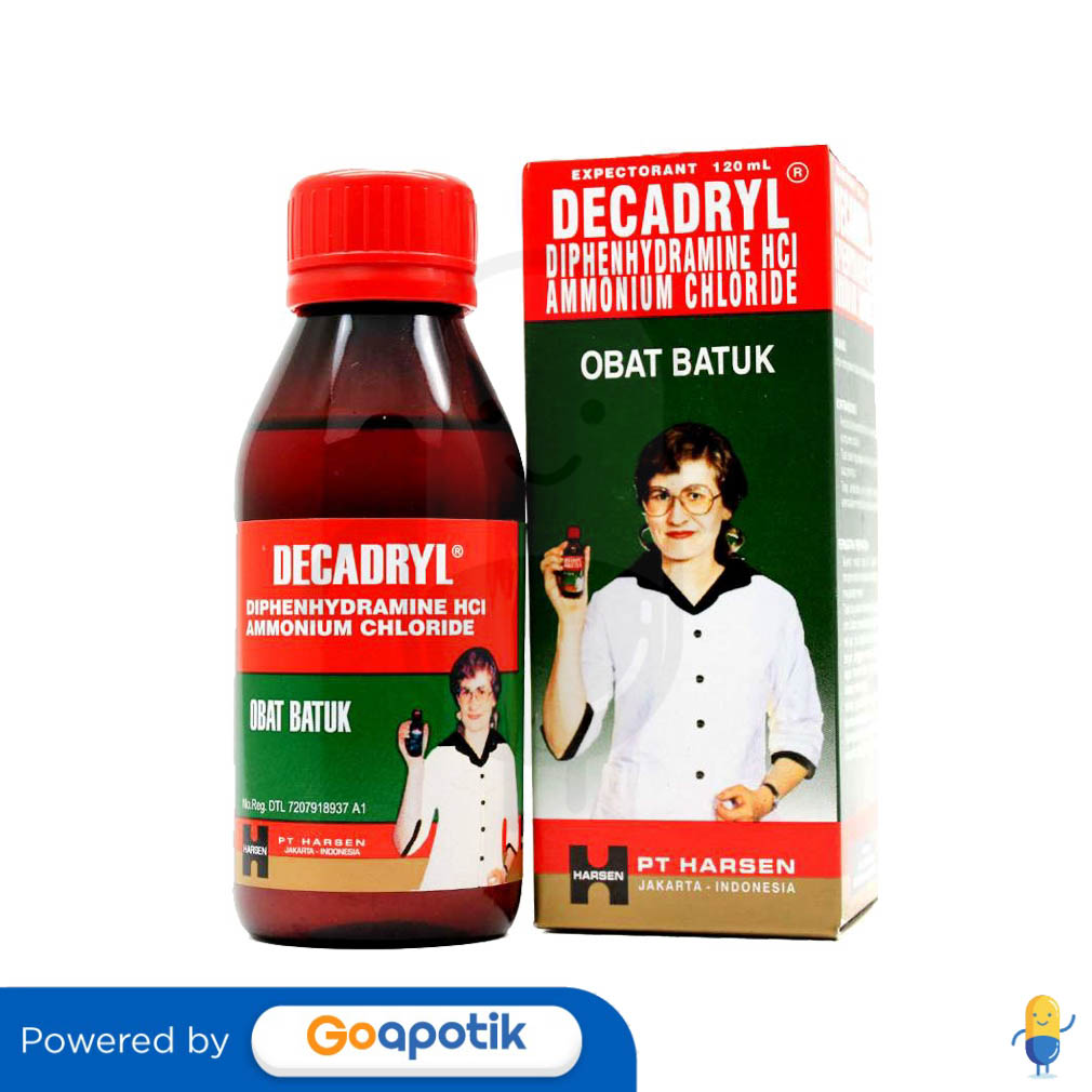 Decadryl Expectorant Sirup 120 Ml Kegunaan Efek Samping Dosis Dan